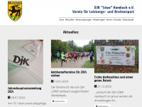 djk-loewe-hambach.de Webseite Vorschau