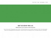 djk-tus-huerth.de Webseite Vorschau