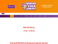 kinderferienparty.de Webseite Vorschau