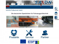 saxon.de Webseite Vorschau