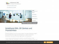 anaesthesie-owl.de Webseite Vorschau
