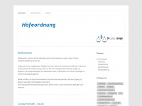 höfeordnung.de Webseite Vorschau