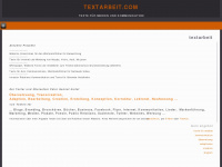 textarbeit.com Webseite Vorschau