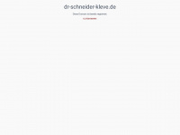 dr-schneider-kleve.de Webseite Vorschau