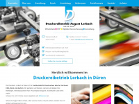 druckerei-lorbach.de Webseite Vorschau