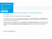 druckerei-roth.com Webseite Vorschau