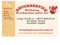 druckservice-wuebbeling.de Webseite Vorschau