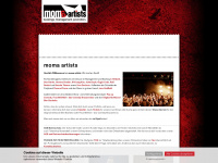 moma-artists.com Webseite Vorschau