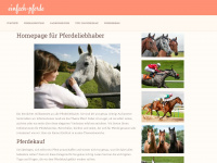 einfach-pferde.de Webseite Vorschau