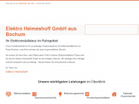 elektro-heimeshoff.de Webseite Vorschau