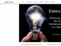 elektro-pieke.de Webseite Vorschau