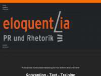 eloquentia-pr.de Webseite Vorschau