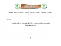 ernteverein-ottersbachertal.de Webseite Vorschau