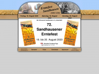 erntefest-sandhausen.de Webseite Vorschau