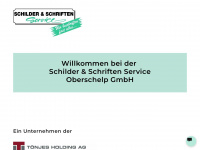 schilder-schriften-service.de Webseite Vorschau