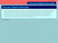 pascals-delphintherapie.de Webseite Vorschau
