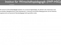iwp.unisg.ch Webseite Vorschau