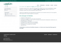ewald-spedition.com Webseite Vorschau