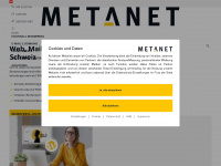 metanet.ch Webseite Vorschau