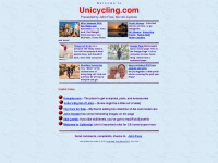 unicycling.com Webseite Vorschau