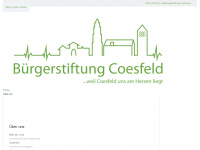 buergerstiftung-coesfeld.de Webseite Vorschau