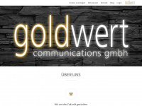 goldwert-communications.de Webseite Vorschau