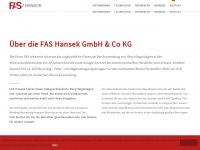 fas-hansek.de Webseite Vorschau