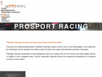prosport-racing.de Webseite Vorschau