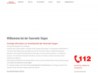 feuerwehr-siegen.com Webseite Vorschau