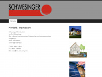 firma-schwesinger.de Webseite Vorschau