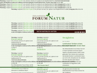 forum-natur.de Webseite Vorschau