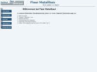 fleer-metallbau.de Webseite Vorschau