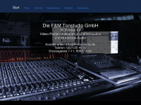 fm-tonstudio.de Webseite Vorschau