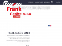 frank-geraete.de Webseite Vorschau
