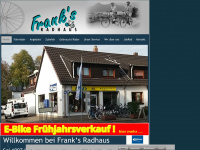 franks-radhaus.de Webseite Vorschau