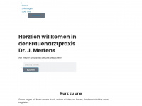 frauenarzt-mertens.de Webseite Vorschau