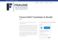 fraune-trockenbau.de Webseite Vorschau