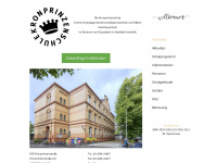 kronprinzenschule.de Webseite Vorschau
