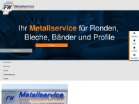 fw-metallservice.de Webseite Vorschau
