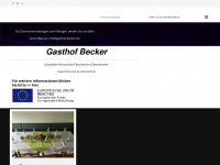 gasthof-becker.de Webseite Vorschau