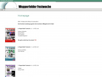 wupperfelder-festwoche.de Webseite Vorschau