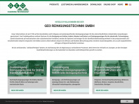 geo-reinigungstechnik.de Webseite Vorschau