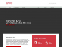 hws-wachdienst.de Webseite Vorschau