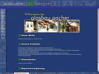 glasbau-pacher.de Webseite Vorschau