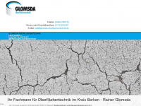 glomsda-oberflaechentechnik.de Webseite Vorschau