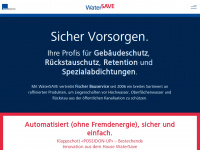 watersave.ch Webseite Vorschau