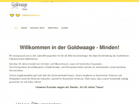 goldwaage-minden.de Webseite Vorschau