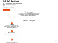 go-soft.eu Webseite Vorschau