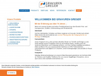 gravuren-greger.de Webseite Vorschau