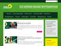 gruene-siegen-wittgenstein.de Webseite Vorschau